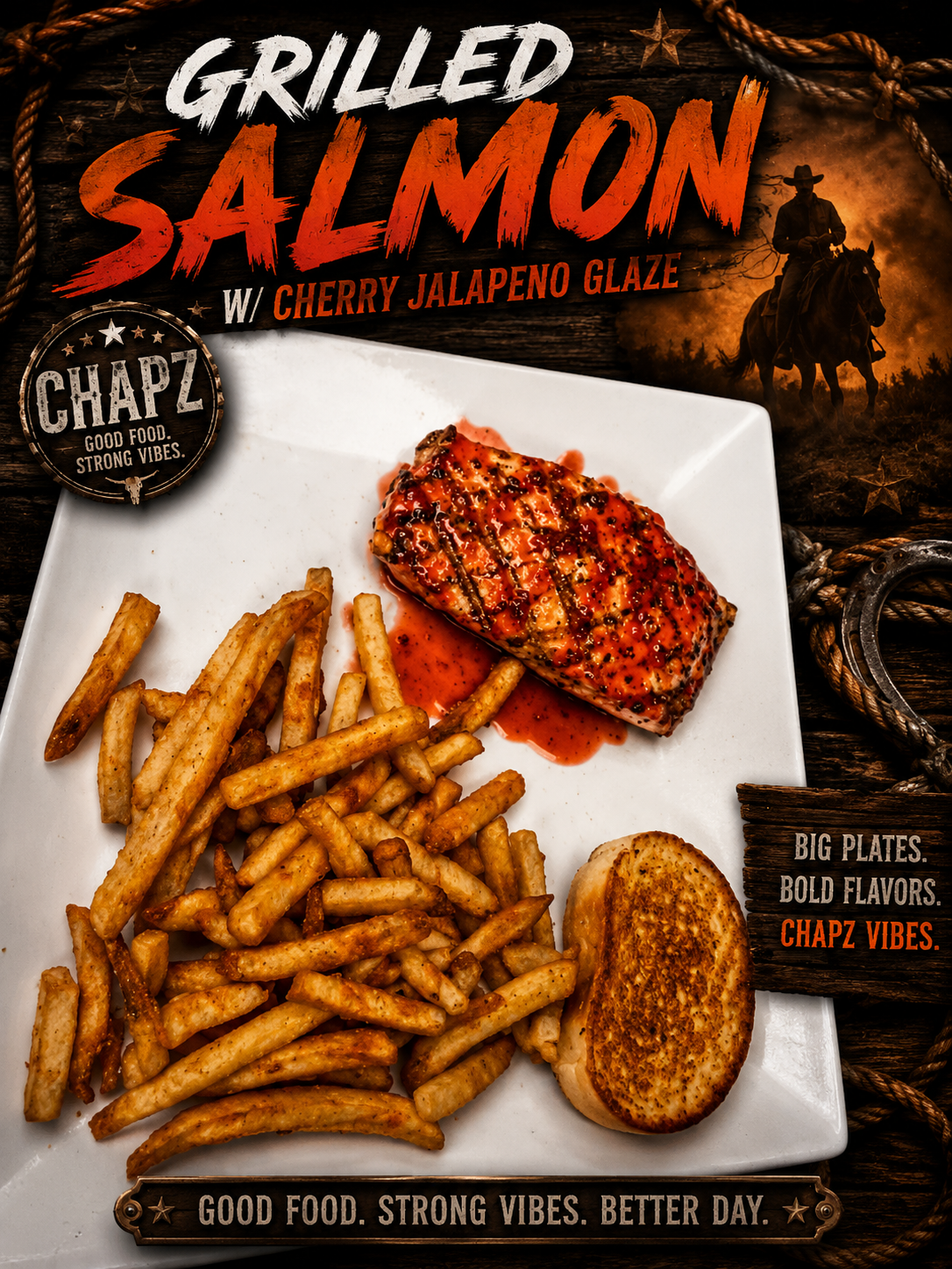 Steak dinner at Chapz Roadhouse